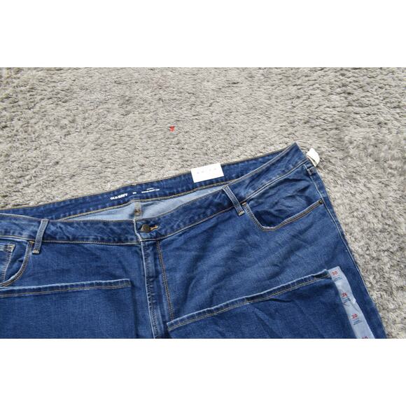 NEW Old Navy Plus Size 30 Bootcut Jeans Blue NWT Mid rise Kicker Boot Cut - Picture 7 of 9